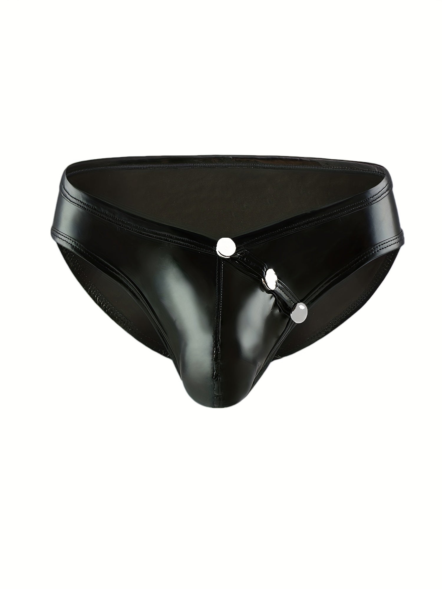 Patent Leather Knickers Low Waist Briefs Naughty Sexy Lingerie Athletic Supporter Jockstrap For Men